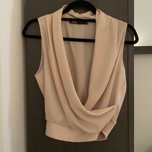 Zara beige top